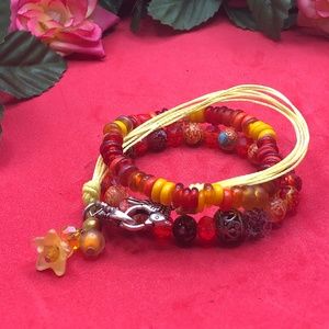 ORANGE AND YELLOW BRACELET
